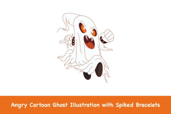 Angry Cartoon Ghost Illustration & Graphics Review