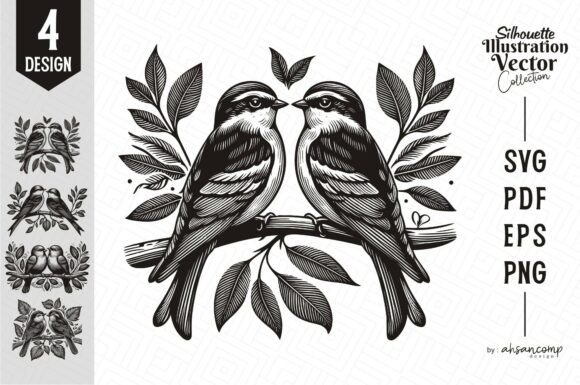 Bird Silhouette Vector Collection 3 Graphics & Illustrations Review
