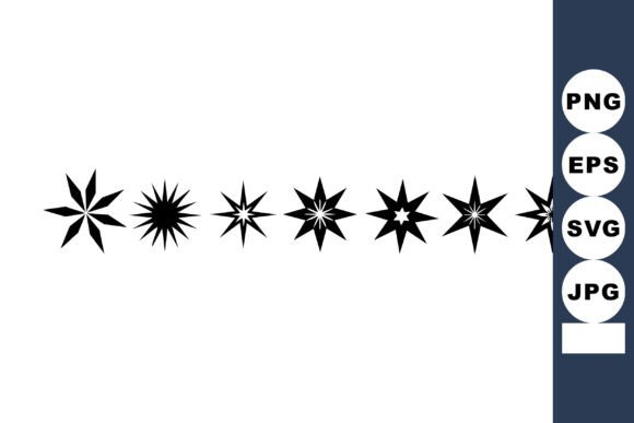 Black Star Shapes: Bold Vector Graphics & Illustrations