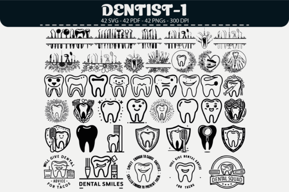 Dentist Vector Clipart – 42 Designs: Graphics & Illustrations for Friendly Branding