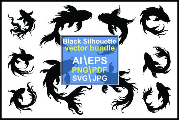 Fish Silhouette Set: Graphics & Illustrations Review