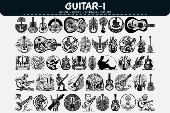 Guitar Vector Clipart – 46 Graphics & Illustrations