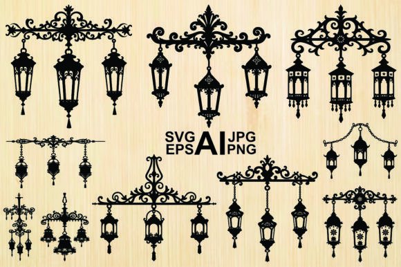 Hanging Lantern Silhouette Graphics & Illustrations Review