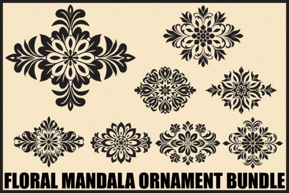 Intricate Mandala Ornament Bundle: Graphics & Illustrations for Local Branding