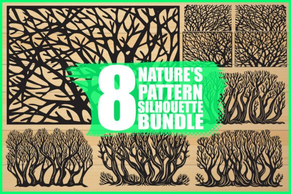 Natural Silhouette Panel Bundle: Graphics & Illustrations