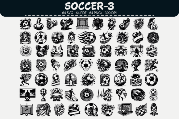 Soccer Player Clipart – 64 Designs