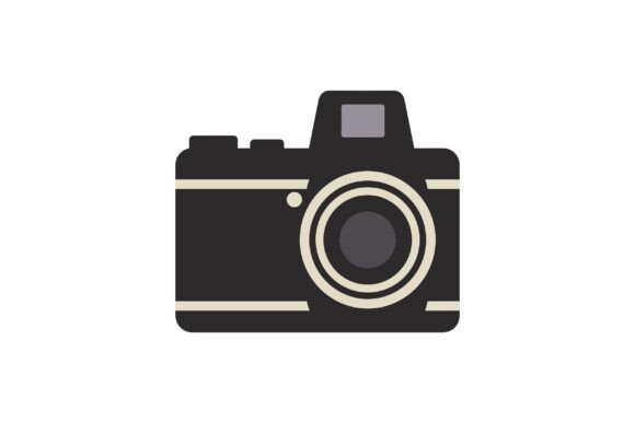 Vintage Style Black Camera Graphics & Illustrations